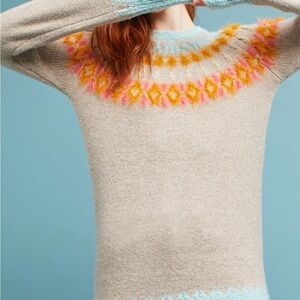 Sleeping on Snow Cordelia Fair isle Tunic Sweater Size Small